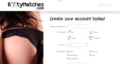 Desktop Screenshot of bootymatches.com